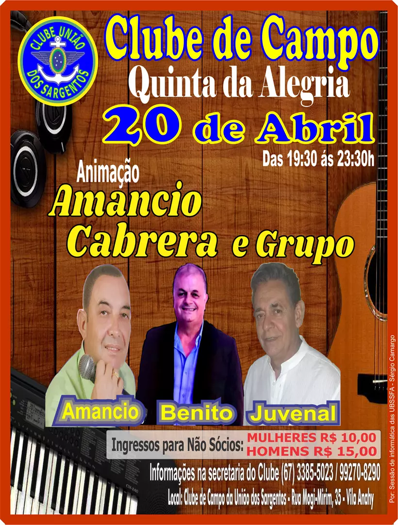 Quinta da Alegria no Clube de Campo 20/04/2023